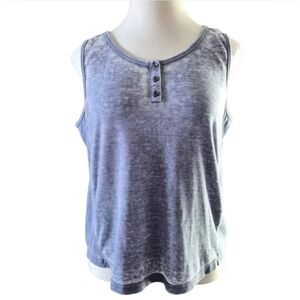 Jane and Delancey Blue Tank Top